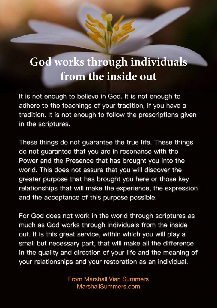 God Works Through Individuals