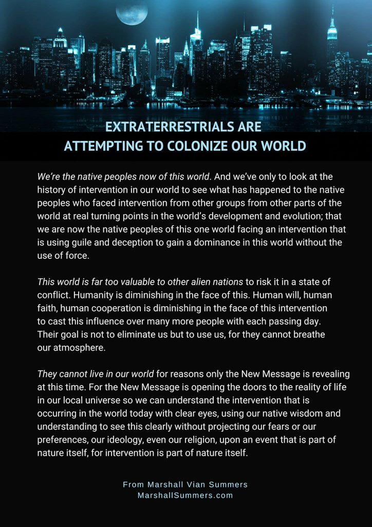 Extraterrestrials are Colonizing Our World