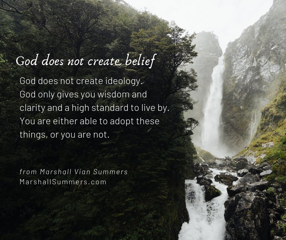 God Does Not Create Belief