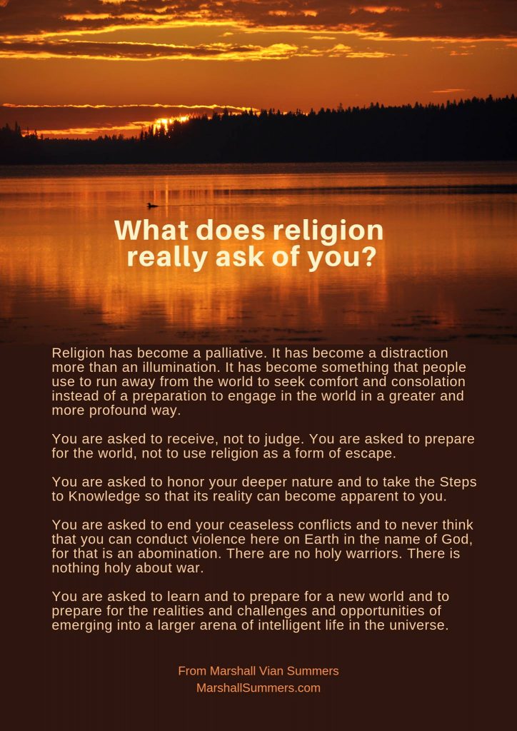 What does religion really ask of you?