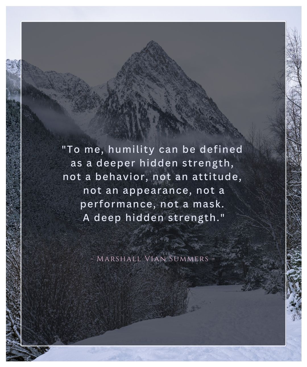 Humility is not a behaviour